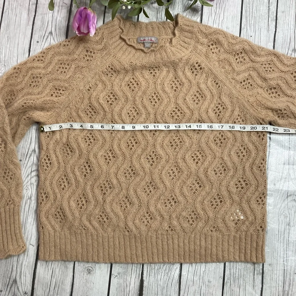 J.Crew Alpaca Blend Pointelle Sweater